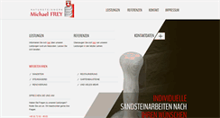 Desktop Screenshot of natursteine-frey.de
